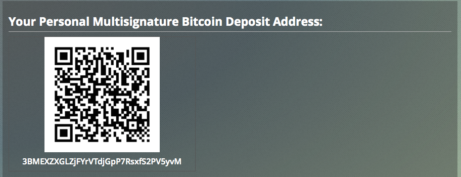 Bitcoin Deposit Address