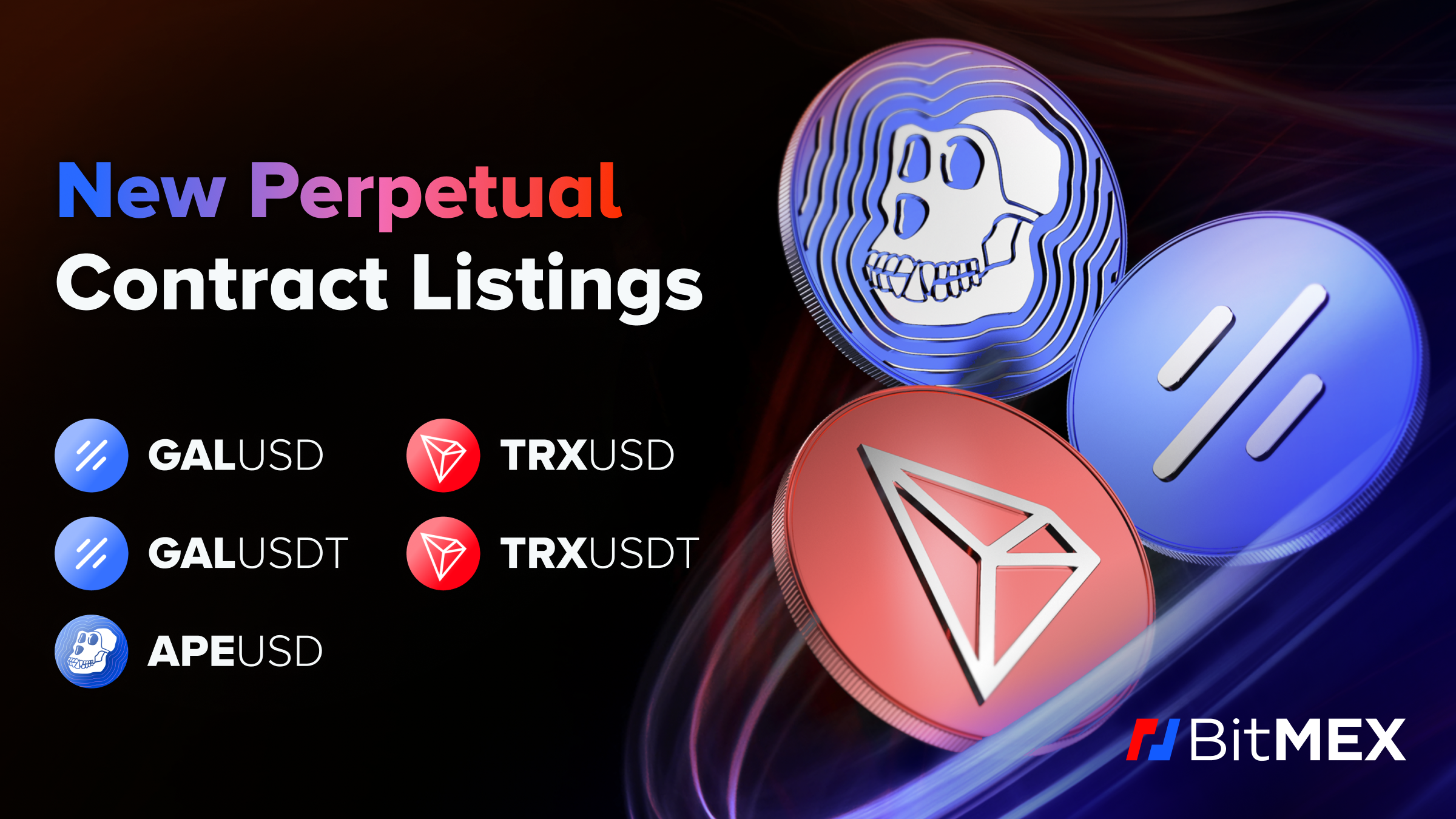 Project Galaxy, Tron, and Additional ApeCoin Listings