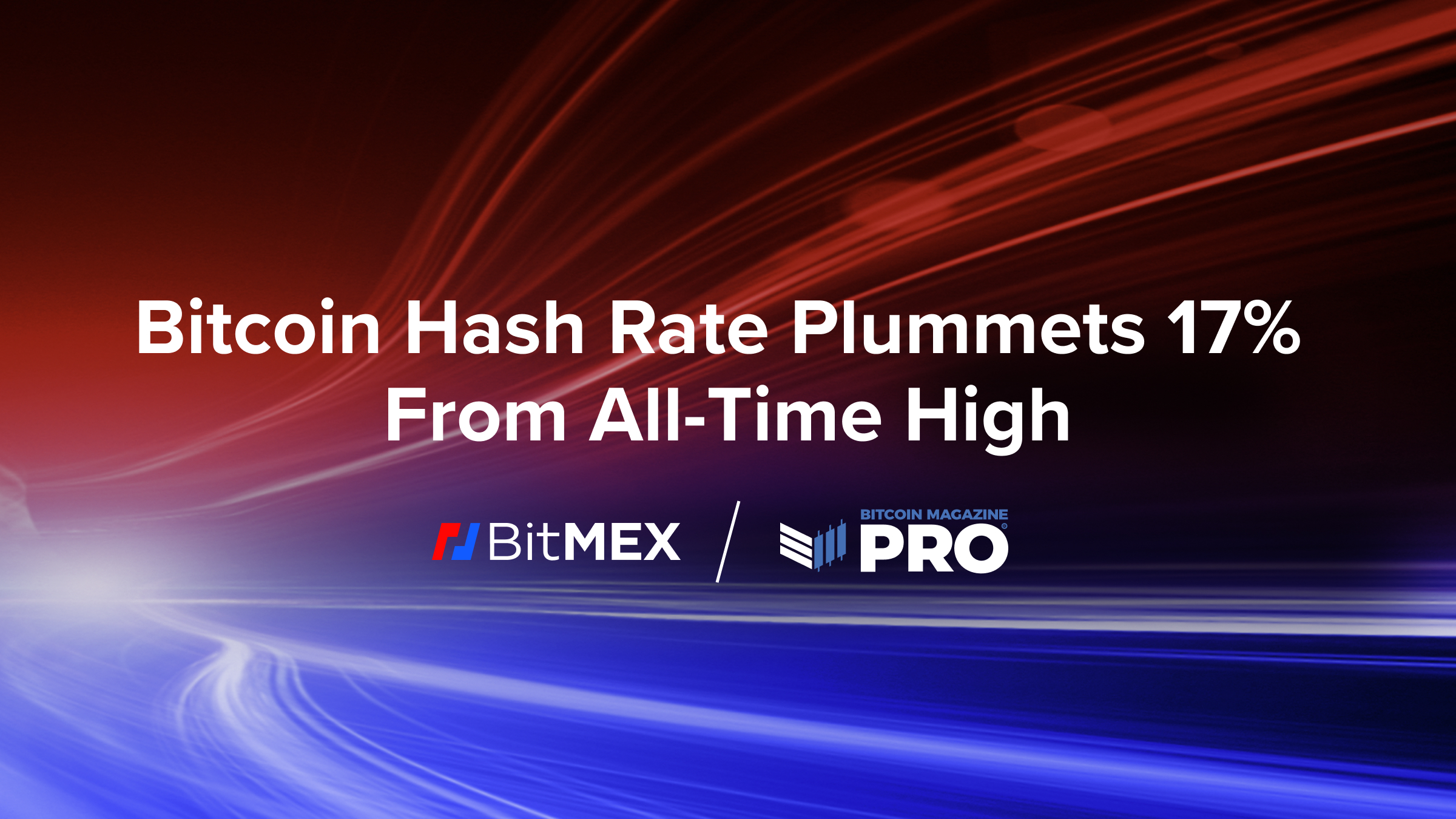Bitcoin Hash Rate Plummets 17% From All-Time High