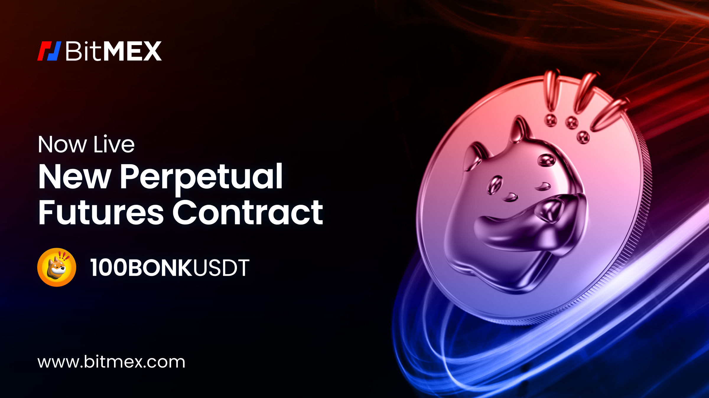 Now Live: 100BONKUSDT Perpetual Swap Listing with Up to 10x 