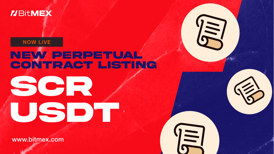 übersetze den Title auf deutsch Now Live: SCRUSDT Perpetual Swap Listings With Up to 50x Leverage