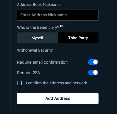 withdrawal toggle