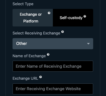 withdrawal page